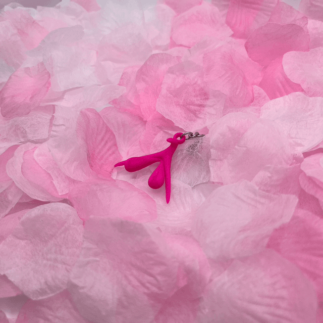 Porte clé clitoris Rose
