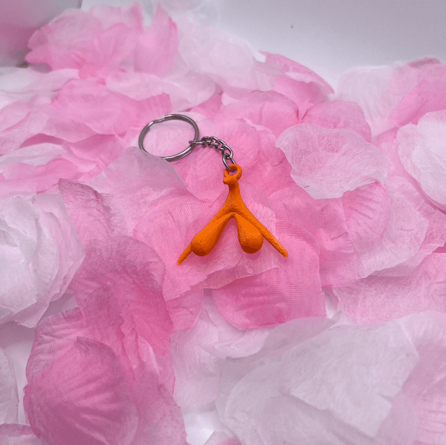 Porte clé clitoris Orange